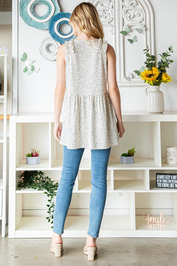 Cheetah Print Baby Doll Tank