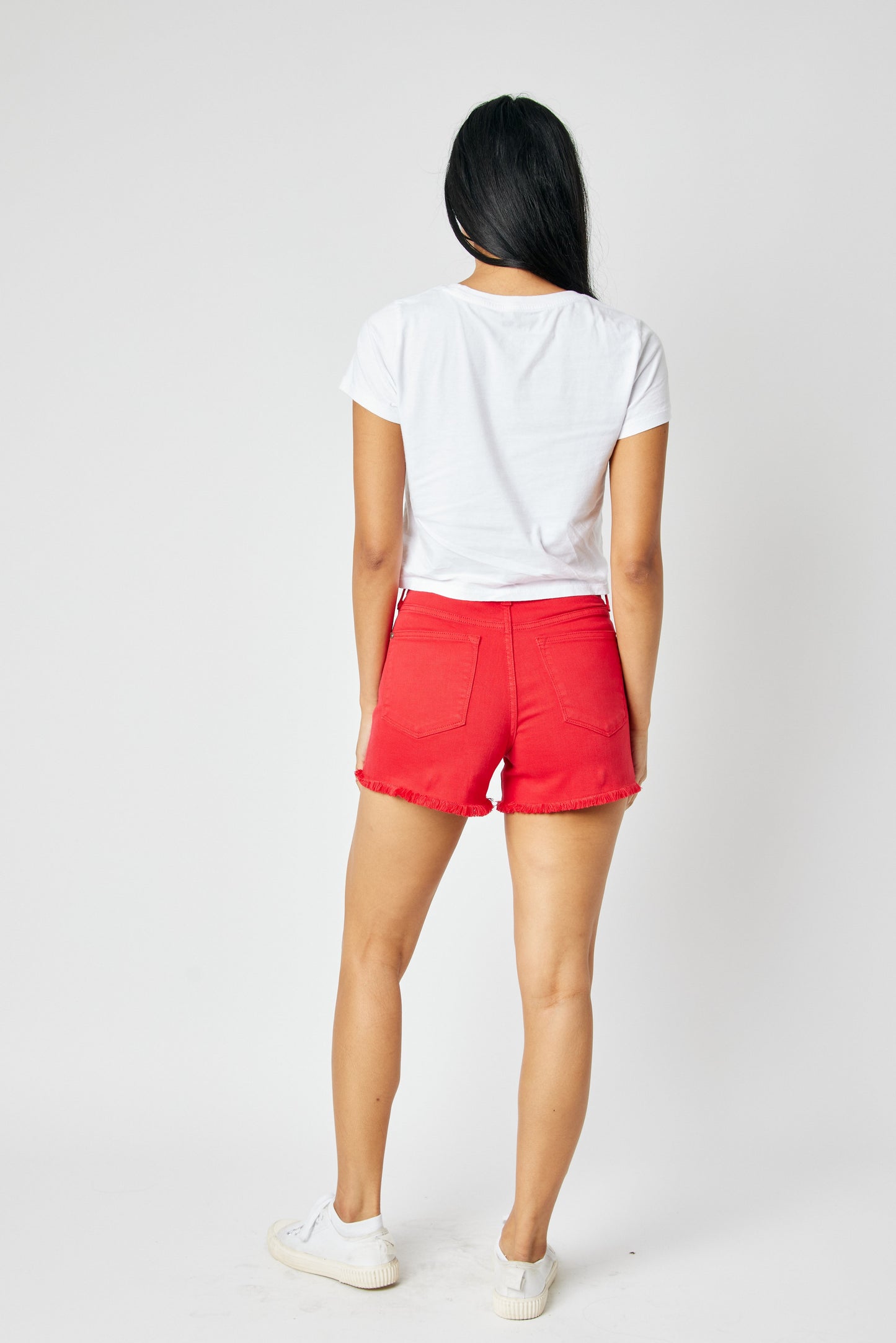 Judy Blue - Red Jean Shorts