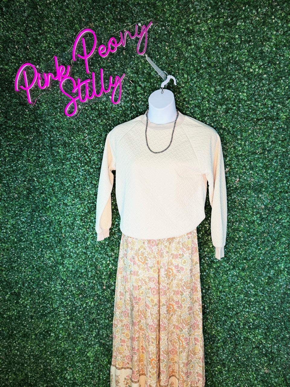 Floral Patchwork Boho Wide Leg Full Pants