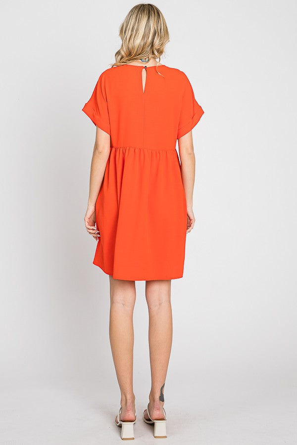 Mini Dress Solid - Black