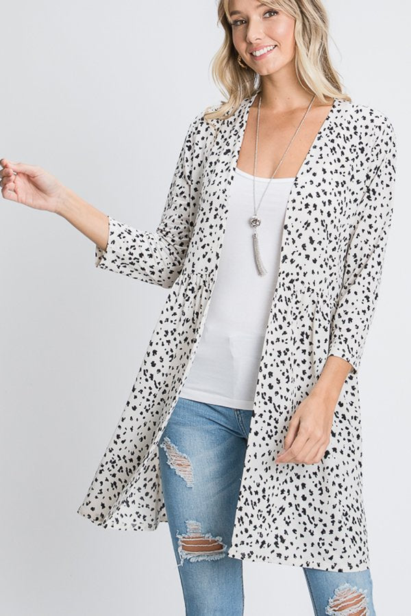 Cheetah Print Cardigan