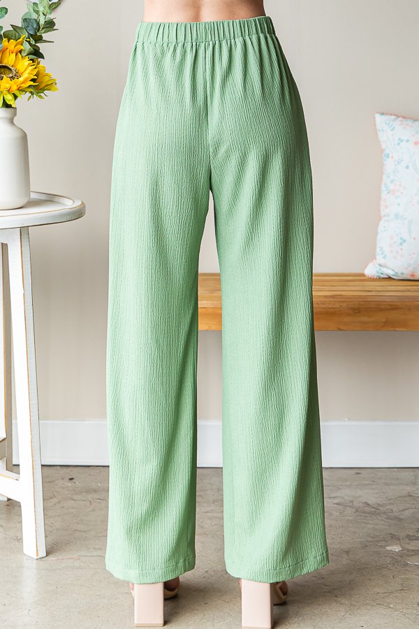 Wide Leg Draw String Pants