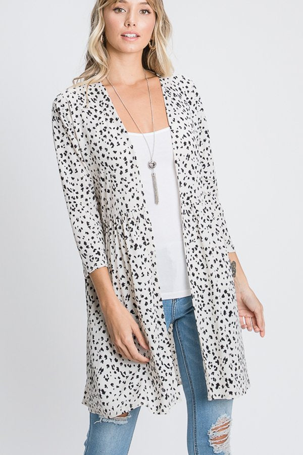 Cheetah Print Cardigan