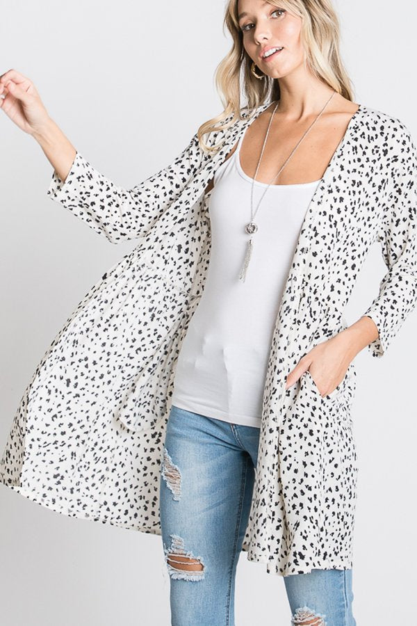 Cheetah Print Cardigan