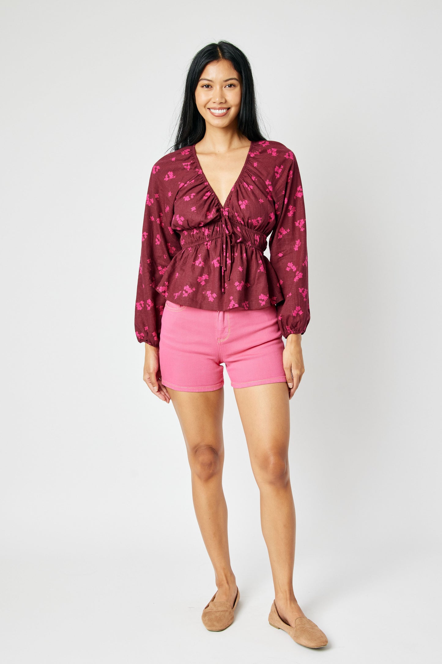 Judy Blue - Pink Jean Shorts