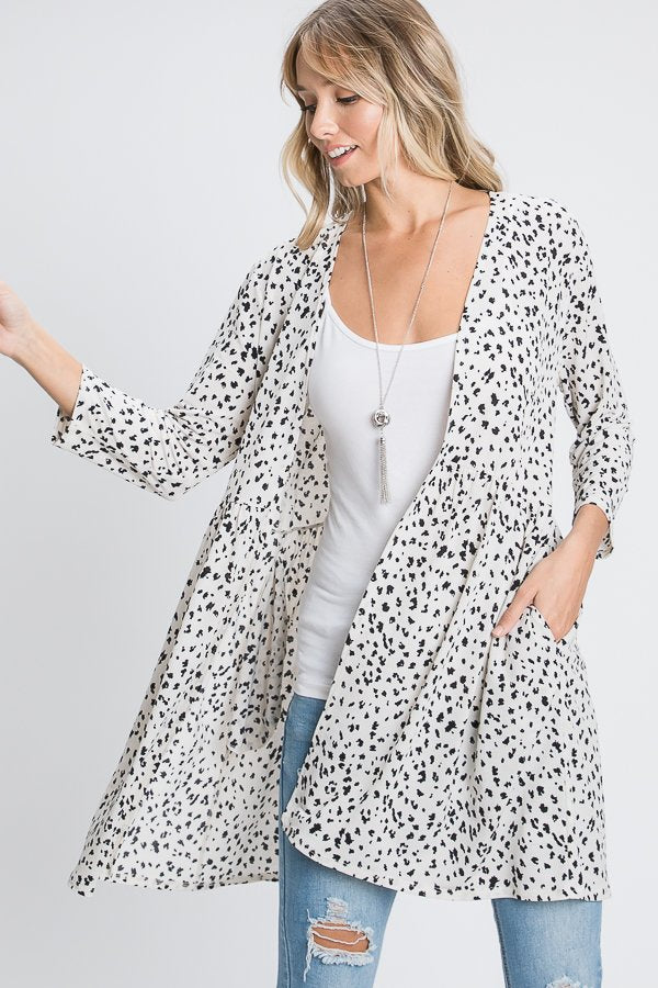 Cheetah Print Cardigan