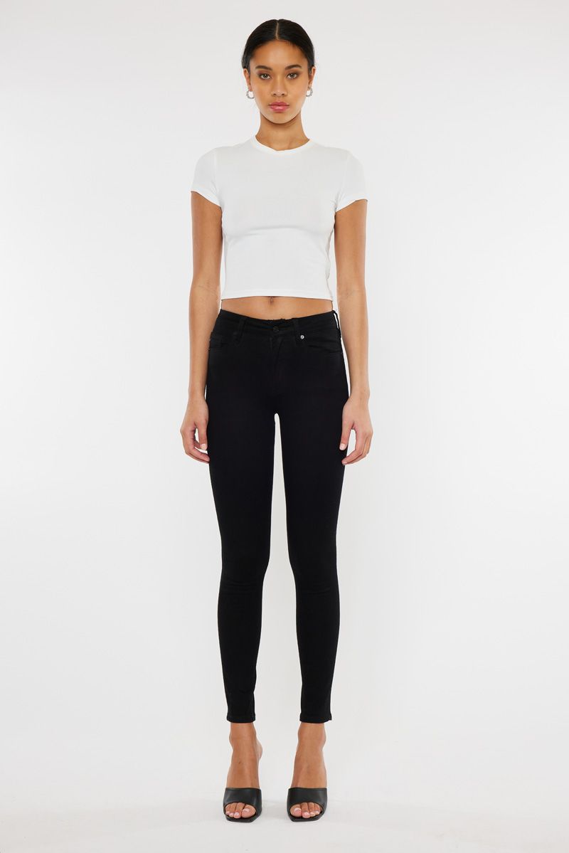 Kancan High Rise Black Skinny Jeans