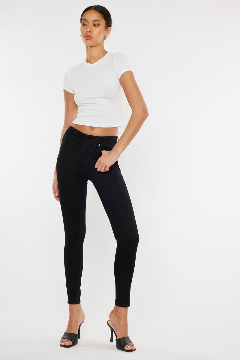 Kancan High Rise Black Skinny Jeans