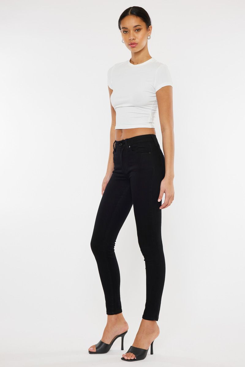 Kancan High Rise Black Skinny Jeans