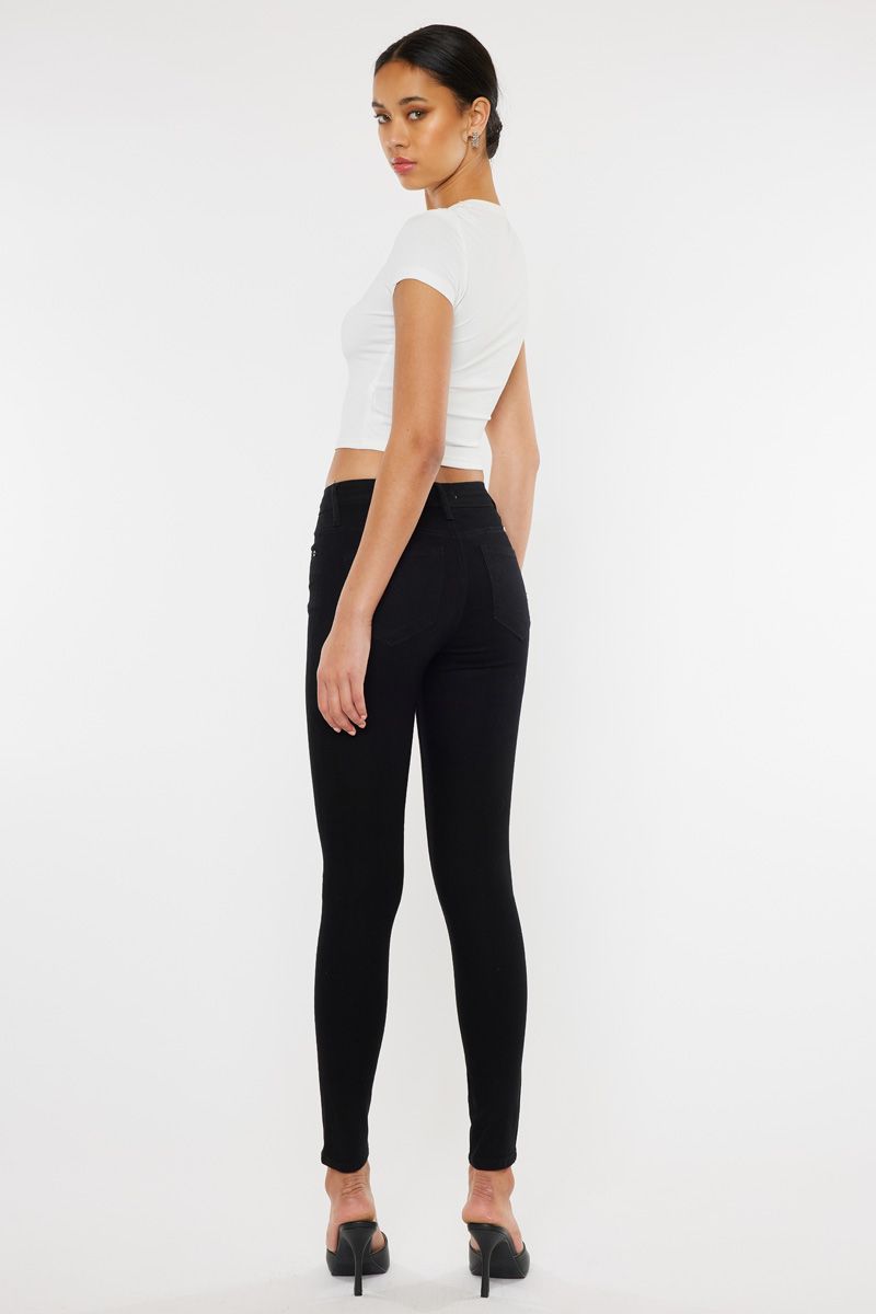 Kancan High Rise Black Skinny Jeans