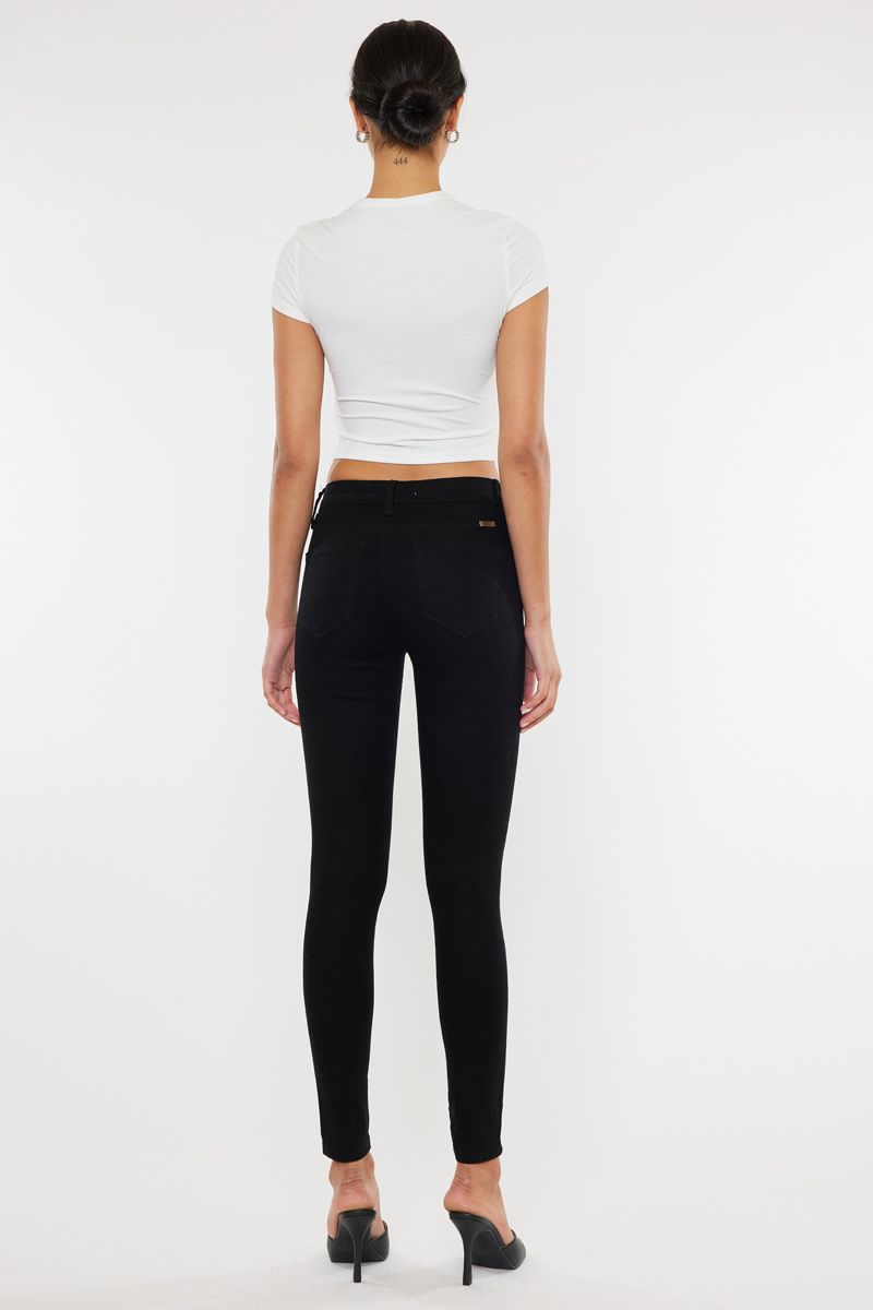 Kancan High Rise Black Skinny Jeans