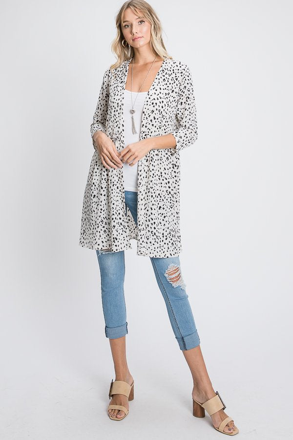 Cheetah Print Cardigan