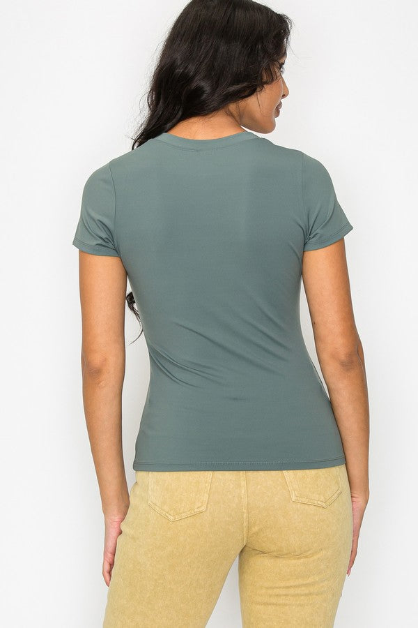 Cloud 9 Short Sleeve Olive Athletic Shirt