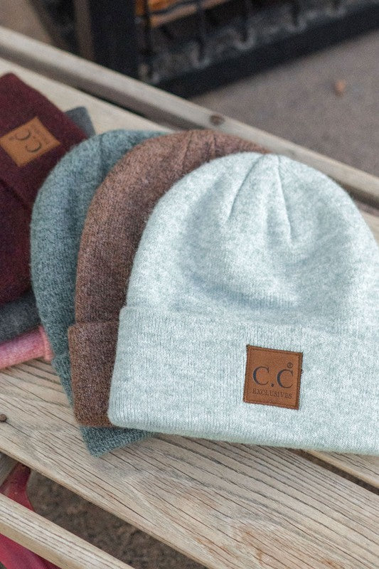 CC Basic Heather Knit Beanie