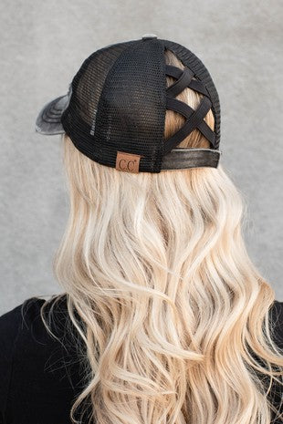 C.C Crisscross Ponytail Ball Cap