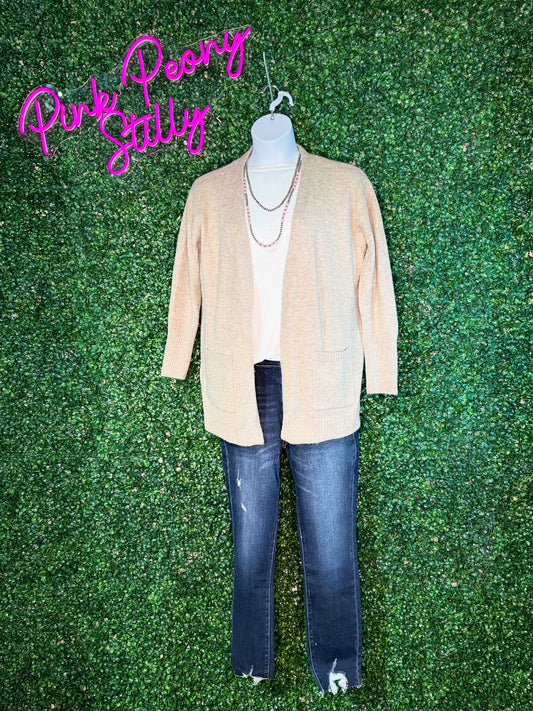 Camel Sweater Style Cardigan