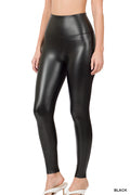 Faux Leather High Rise Leggings