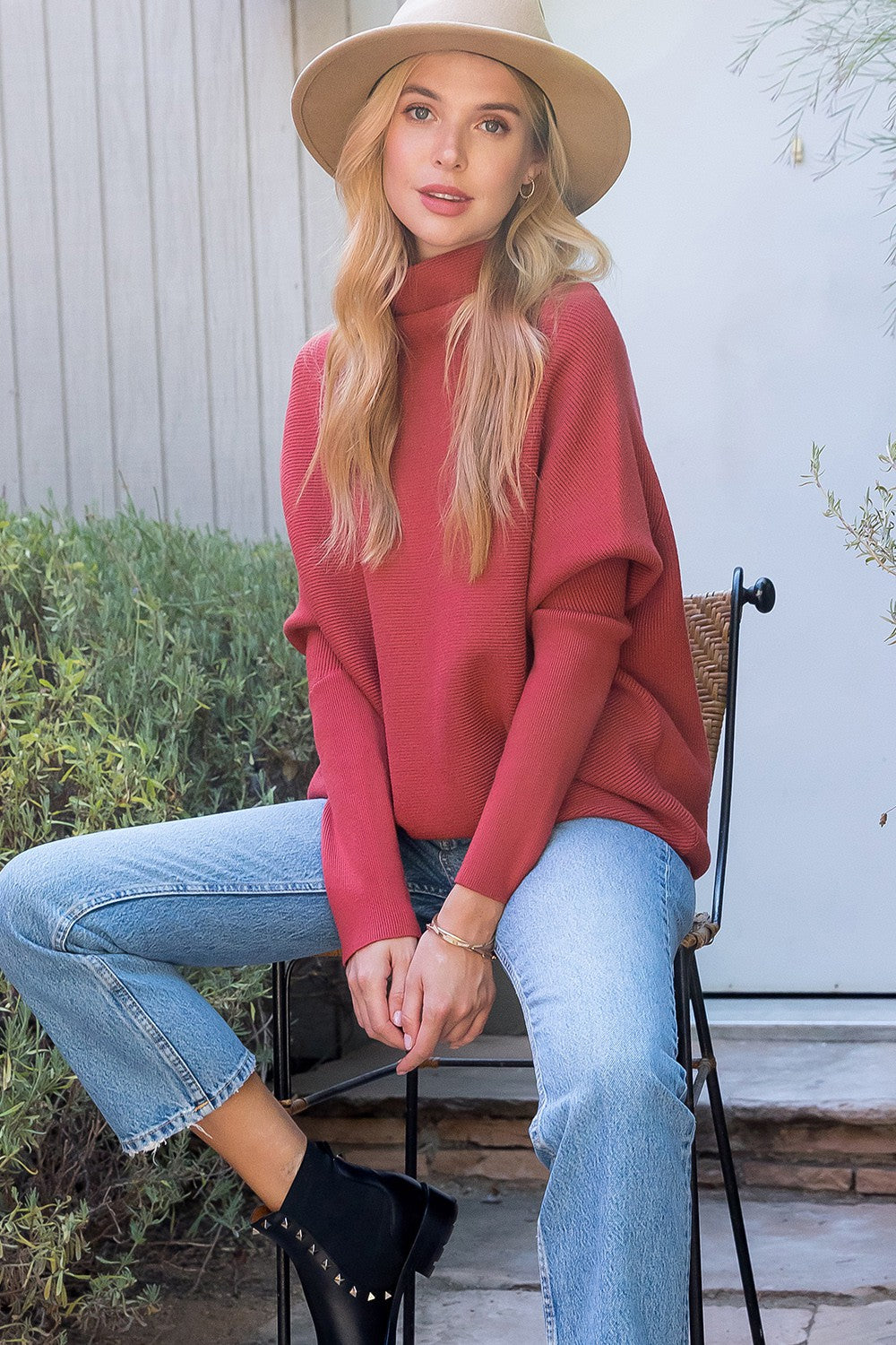 Slouch Neck Dolman Sweater