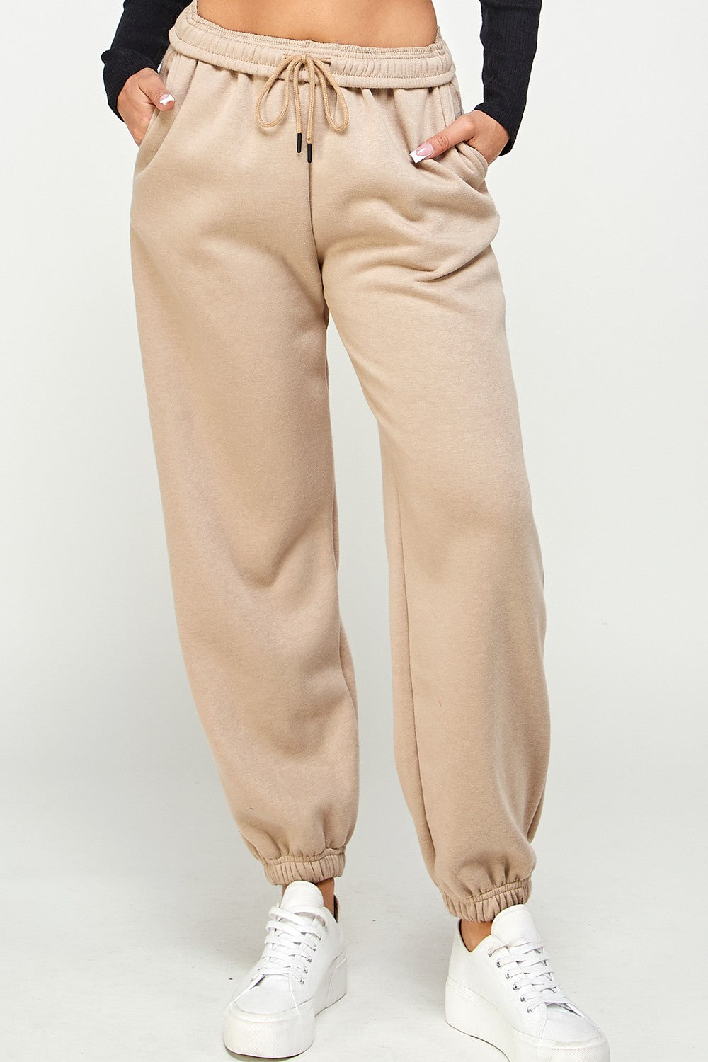 Soft Joggers Lounge Fleece Sweatpants w/Pockets