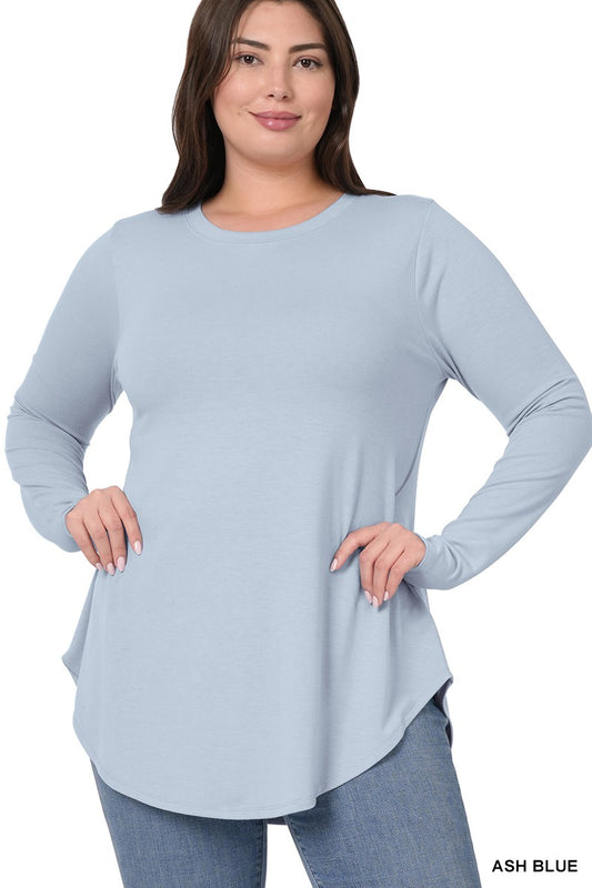 Long Sleeve Round Neck Top