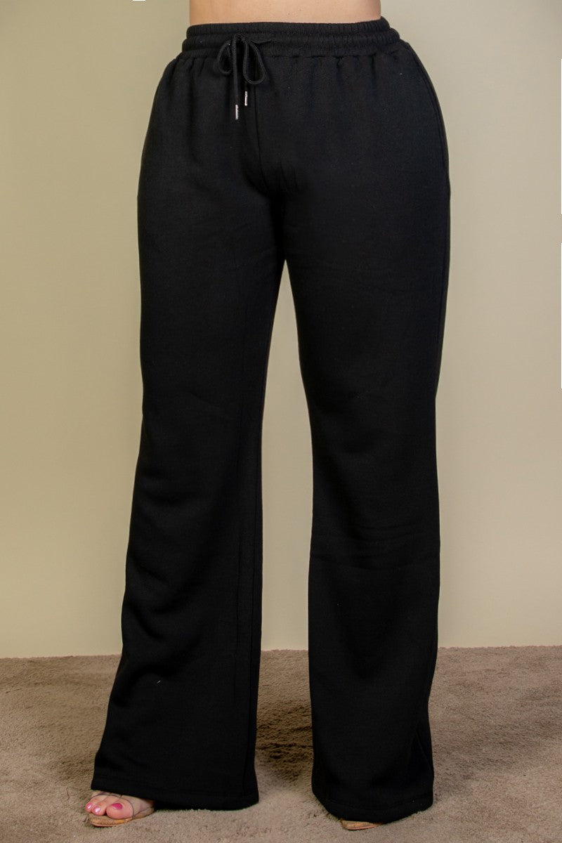 Womens Bootcut Sweatpants W/Drawstring and pockets