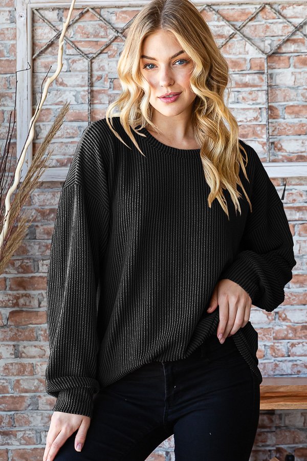 Urban Ribbed Long Sleeve Pullover