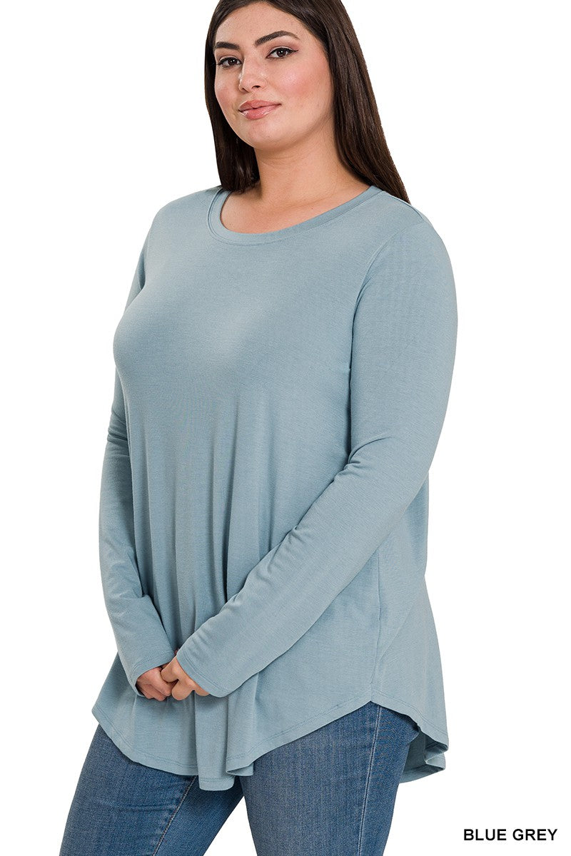 Long Sleeve Round Neck Top