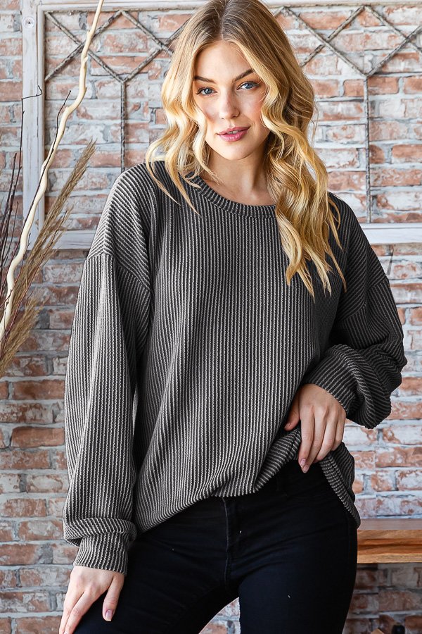 Urban Ribbed Long Sleeve Pullover