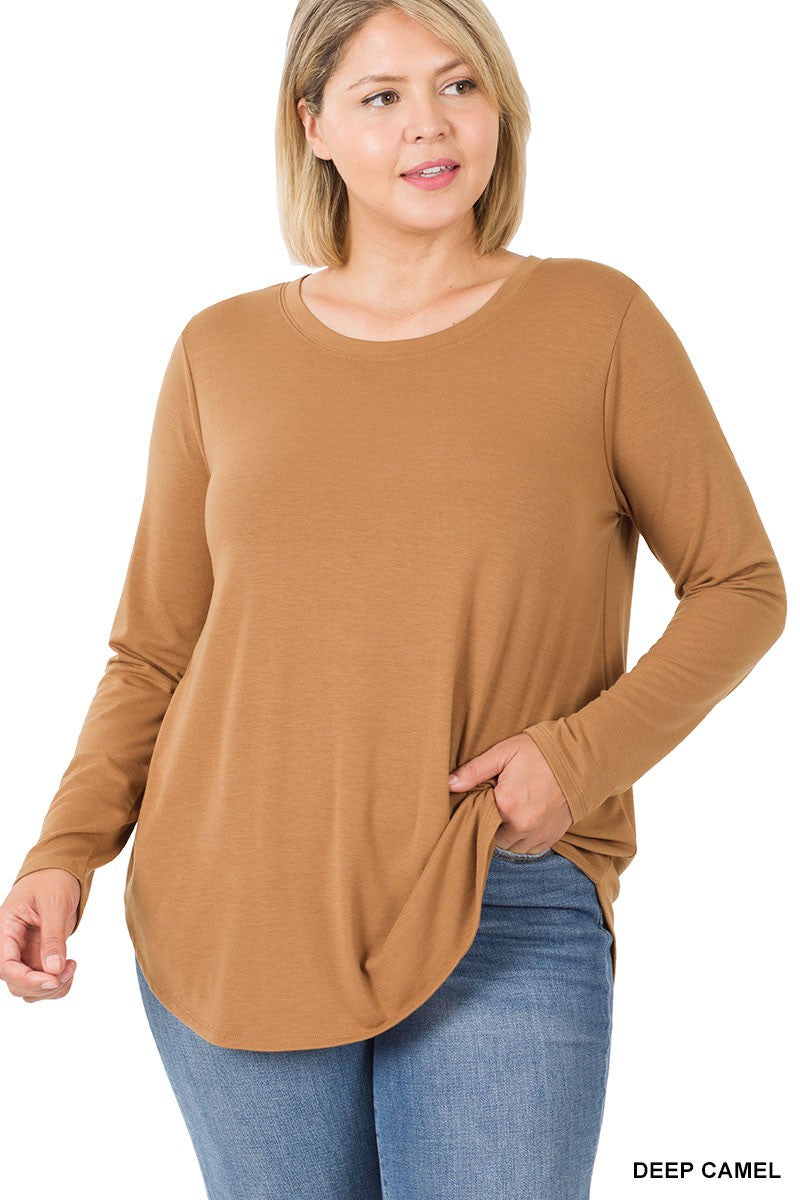 Long Sleeve Round Neck Top