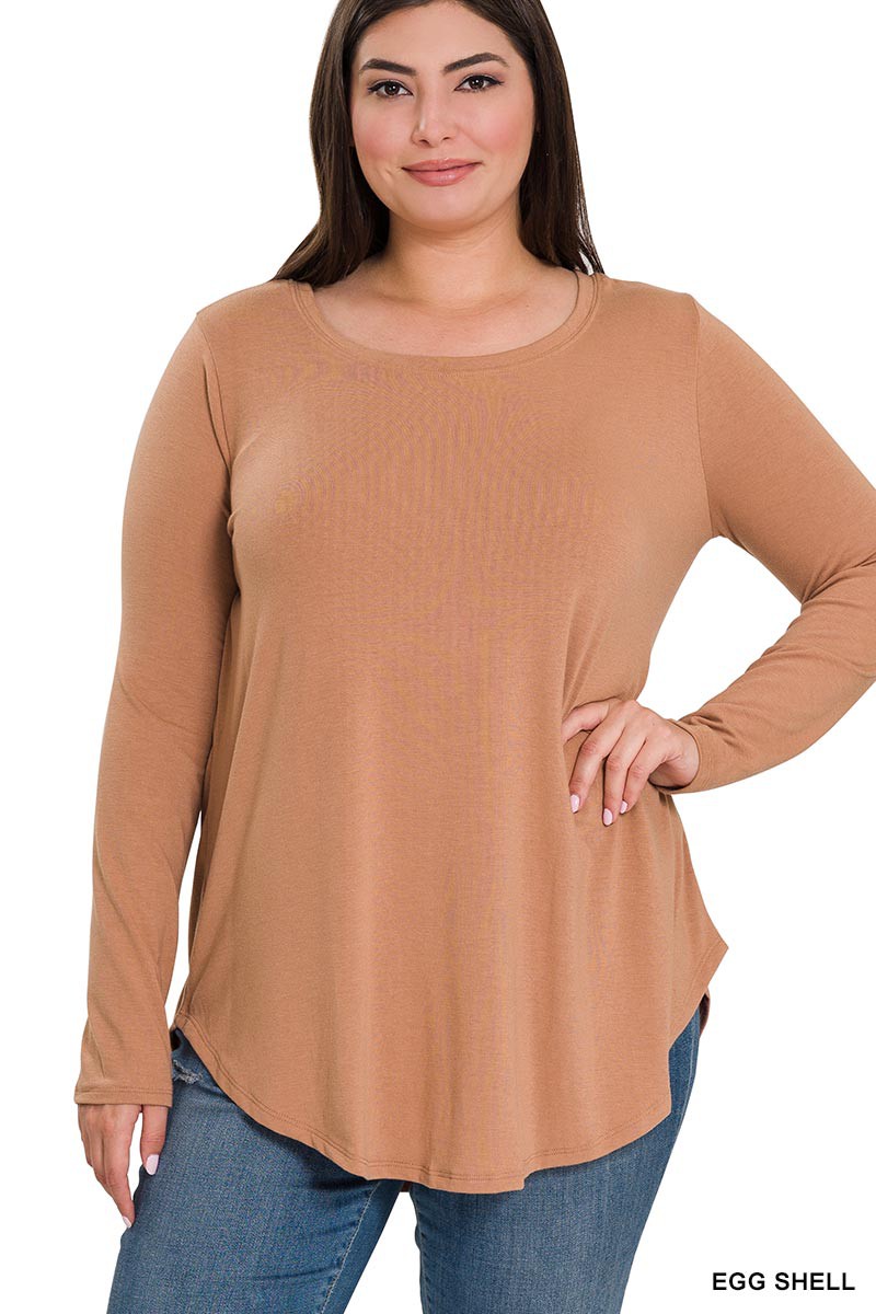 Long Sleeve Round Neck Top