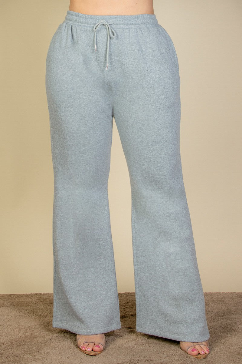 Womens Bootcut Sweatpants W/Drawstring and pockets