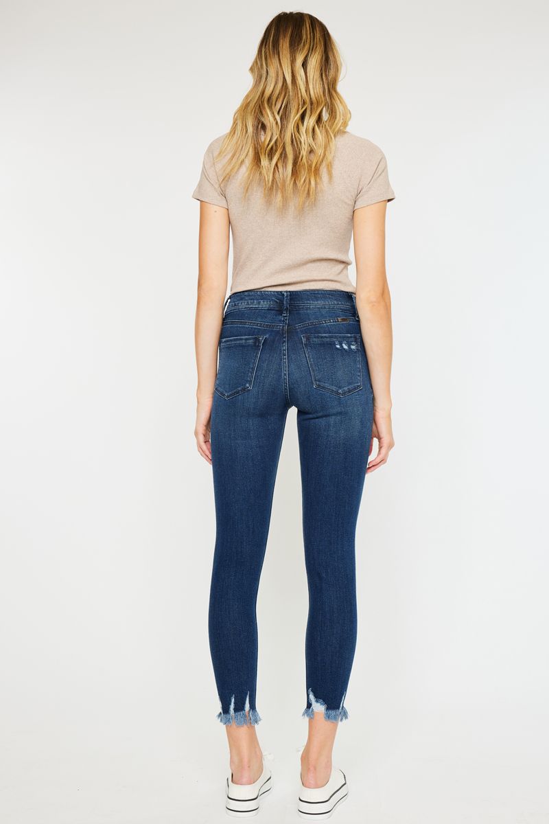 Kancan High Rise Ankle Skinny Dark Wash