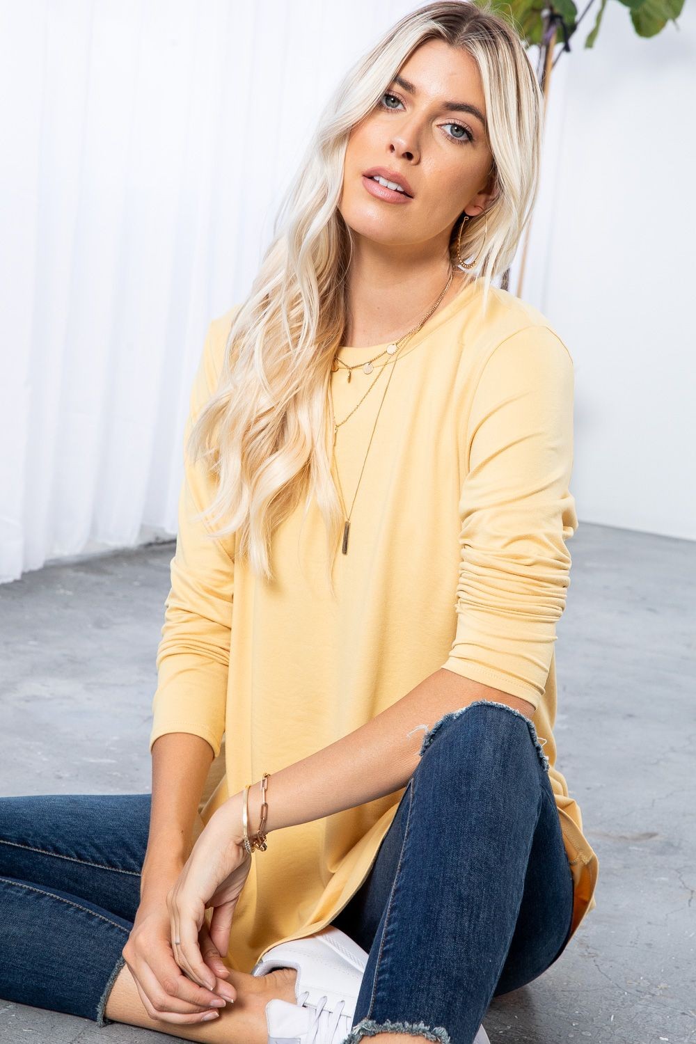 Basic Top Solid Fabric Butter Soft - Mustard