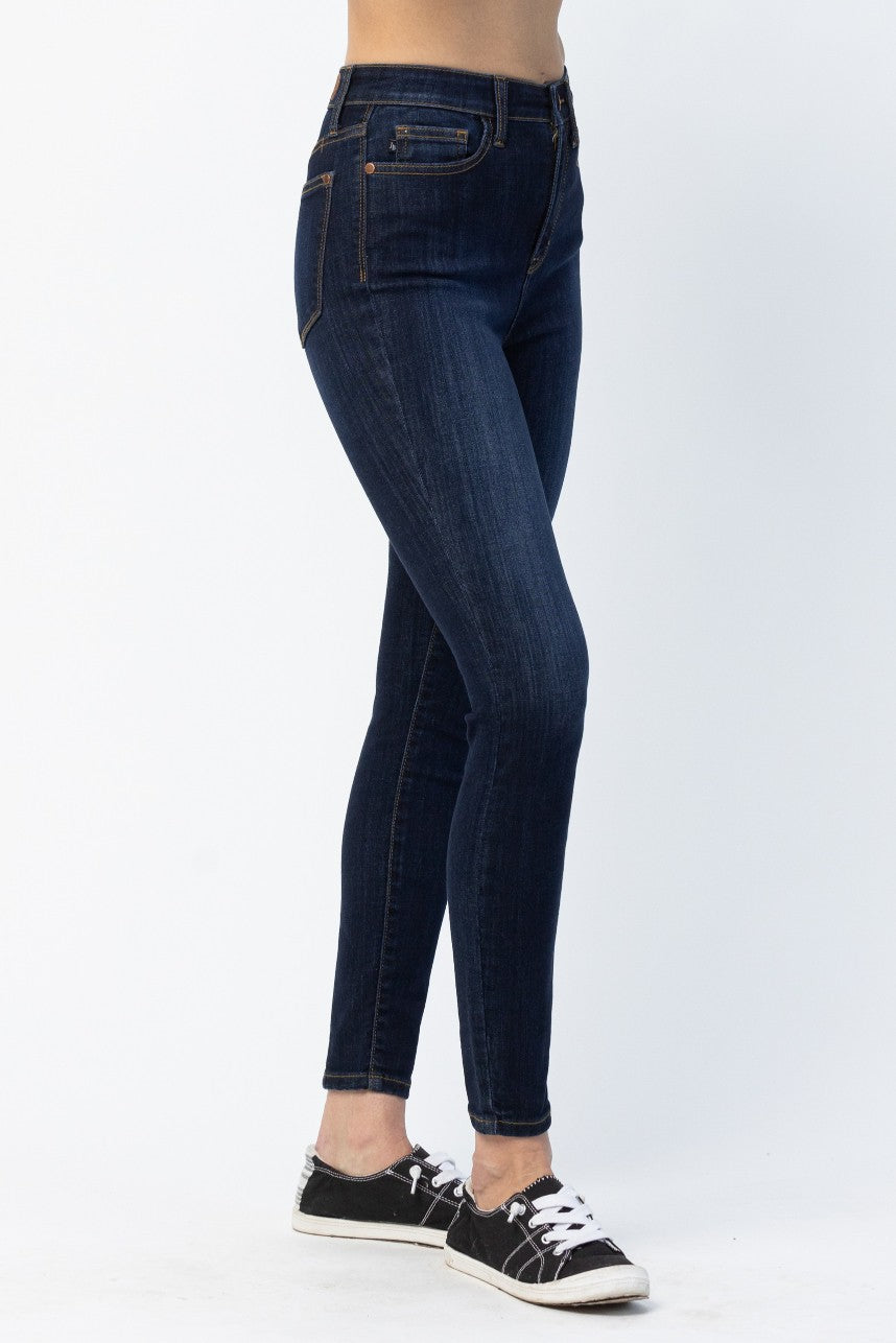 Judy Blue High Waist Navy w Back Seam Skinny