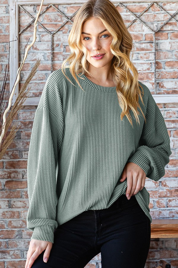 Urban Ribbed Long Sleeve Pullover