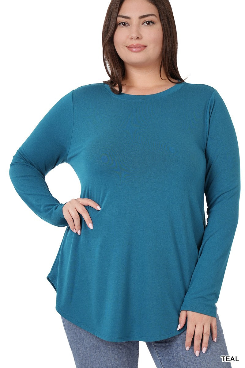 Long Sleeve Round Neck Top